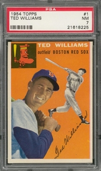 1954 Topps #1 Ted Williams – PSA NM 7